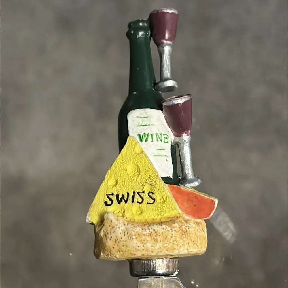 Wine and Cheesee Stainless Steel Butter Knife!